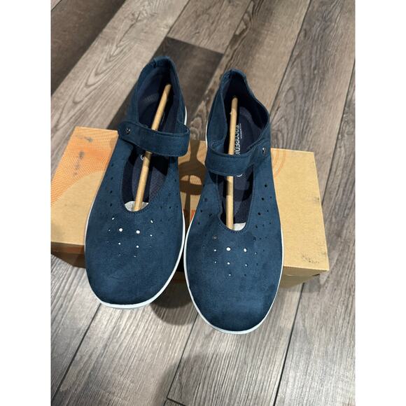 Arcopedico Sisley H91 navy Mary Jane flat women’s size EU 40 or US 9-9 1/2 - Picture 1 of 5